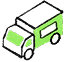 Stylized truck icon